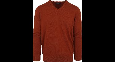 Suitable Pullover Vini V-Hals Oranje - Maat M - Heren