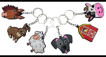 Duckiez Sleutelhanger Boerderijdieren - 1 stuk
