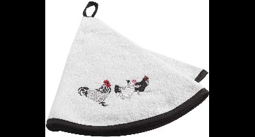 Boraboi ® Stijlvolle Ronde Badstof Handdoek Met Elegant Borduurwerk Voor Elke Badkameromgeving