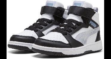 PUMA Puma Rebound V6 Mid Space Belle AC+ PS Meisjes Sneakers - PUMA Black-Lilac Crush-PUMA White