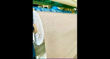 Bulgommes bedrukt tafelkleed met pailletten - per meter