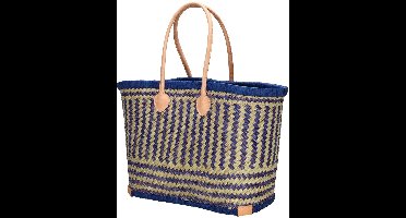 Beagles Bozaka Rieten Mand - Ruime en Functionele Boodschappenmand met Stijlvol Design - Blauw