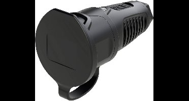 PC Electric 2411-ss Koppeling met randaarde Rubber 250 V Zwart IP54