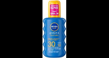 NIVEA Sun Protect & Hydrate Zonnespray SPF 30 - 6 x 200 ml - Voordeelverpakking