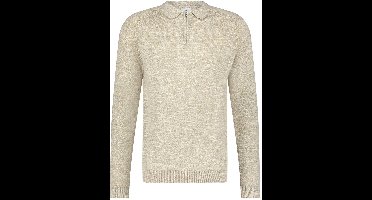 Blue Industry polo lange mouw beige