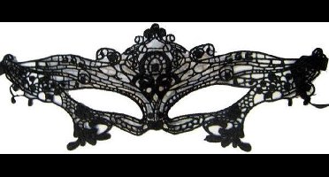 Oogmasker zwart kant