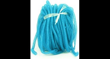 Decoratie tube turquoise Ã˜16 mm per 2,5 meter in zakje