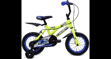 Huffy Pro Thunder 12 Inch Jongenfiets Geel BMX 3-5 jaar Kinderfiets Voor jongens en meisjes