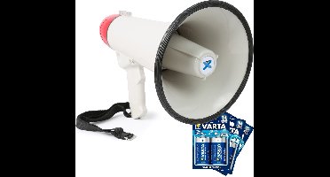 Vonyx megafoon - MEG040 - Krachtige megafoon met sirene, batterijen en afneembare microfoon