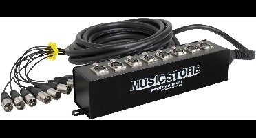 MUSIC STORE Multicore 8xXLR, 10m, Stagebox - Multicore kabel