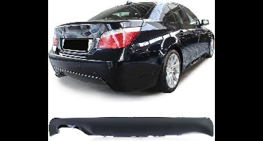 Passend Voor Bmw 5 serie E60 E61 M Pakket Achterbumper Diffuser Glans Zwart Dubbele Uitlaat Uitsparing Links M Performance Look 518 520 525 530 535 550 M5