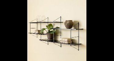 Sohome Wandrek Montrelle metaal / hout 191 x 79cm - zwart