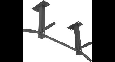 Gorilla Sports Optrekstang - Pull Up Bar - Dakmontage - Zwart – Plafond