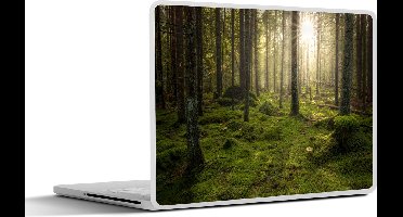Laptop sticker - 14 inch - Bos - Zon - Boom - 32x5x23x5cm - Laptopstickers - Laptop skin - Cover