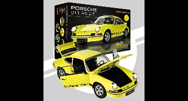 IXO Collections Modelbouwpakket Auto - 017 Porsche 911 RS 2.7 - Geel - Sportauto Metalen - 1:8 - Modelbouw