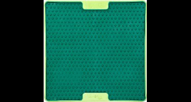 Lickimat Soother Pro Tuff - Slowfeeder Voermat 20x20 cm - Hondenvoerbak - Appelgroen