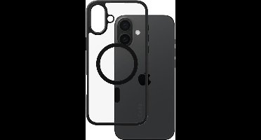 CARE by PanzerGlass Flagship Case - Transparant Urban Combat w. - Zwart Frame & MagSafe iPhone 16 Plus