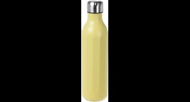 RVS thermosfles / isoleerfles voor onderweg 500 ml pastel geel - Thermoflessen
