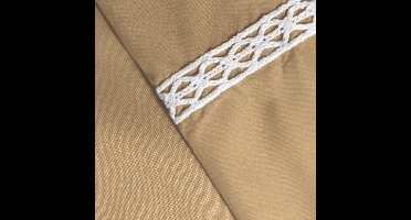 Hotel Home Collection - Dekbedovertrek - Dorothy - Zand