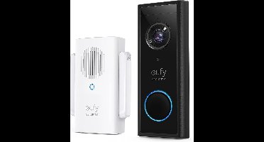 eufy Security 2K HD Draadloze videodeurbel set- Accu - geen homebase nodig.