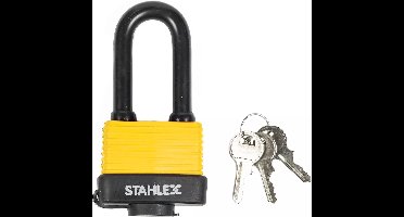Stahlex Waterbestendig hangslot - 50 mm - Beschermkapje - Kunststof bekleding - Gehard staal
