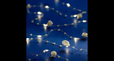 Micro LED string met roosjes - 190 cm lang - 20 LED's