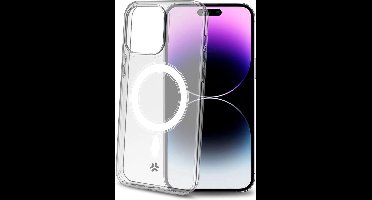 Celly GelskinMag Siliconen hoesje met Magsafe - Geschikt voor Apple iPhone 15 Pro Max - TPU Back cover - Transparant