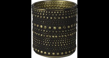 Theelichth ro Nelle S zwart/goud