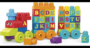 Mega Bloks First Builders ABC Alfabet Trein - Constructiespeelgoed voor 1-5 jaar