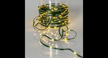 Star Trading LED sprookjesverlichting Dew Drop Micro, groen, voor buiten, warm wit, 36m
