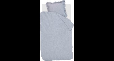 At Home by BeddingHouse Flamboyant dekbedovertrek - Eenpersoons - 140x200/220 - Blauw Grijs
