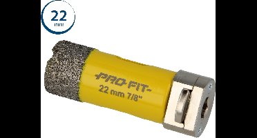 Profit gatzaag/boor diamond dry - ø22mm - zeskant 8mm