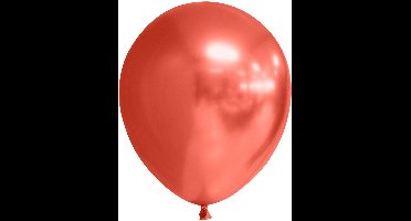 Wefiesta Ballonspiegel Chrome 30 Cm Latex Rood 10 Stuks