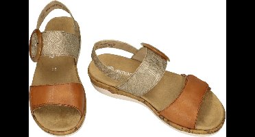 Remonte -Dames - cognac/caramel - sandalen - maat 40