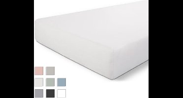 Byrklund Jersey Hoeslaken - Hoeslaken 90x200 - 100% Katoen - Wit