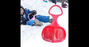 1 stuk Sneeuwglijbaan - Downhill Slee voor Sneeuw, Gras en Zand - Met Handvat voor Extra Controle - Grote Arrenslee / Tobogan voor Kinderen en Volwassenen - Stevig Ontwerp voor Winterpret en Zomers Glijplezier
