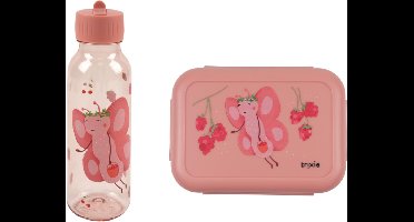 Bundel Trixie Back to School set - Lunchbox/Drinkfles 500ml - Fruit Fairy Mrs. Butterfly