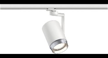 Paulmann 95412 ProRail3 railsysteem voor plafondverlichting, Asthene E27 max. 50W 230V, chroomafwerking, plafondrail, metaal en kunststof