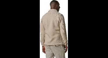 Overshirt Profuomo beige effen wol