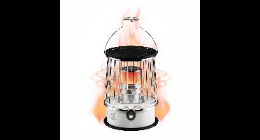 Eurocatch Petroleum kachel met Draagtas - Compacte Noodkachel voor Binnen en Buiten - 9000 BTU - Inclusief Brandstofpeilmeter