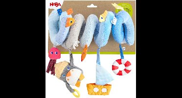Haba spiraalmobiel pinguïn baby speelgoed mobiel voor box en bedje.