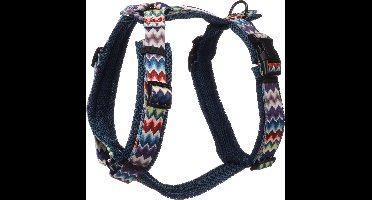 Hond Harnas Y-vorm Nusa Penida Blauw L 46-80cm 60-86cm 25mm