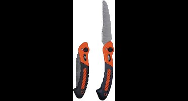 BLACK+DECKER Takkenzaag Opvouwbaar - 22,5 x 6 x 3,5 CM - Gekartelde, Stalen Snijkop - Oranje/ Zwart