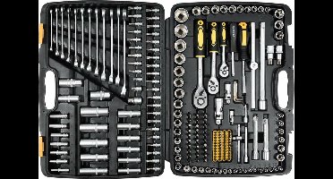 Vorel 58700 Series - Gereedschapsset - 216-delig - Chroom-vanadium staal - Inclusief Koffer