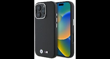 BMW Serie - Hardcase - iPhone 16 Pro Max - Zwart - Metaal