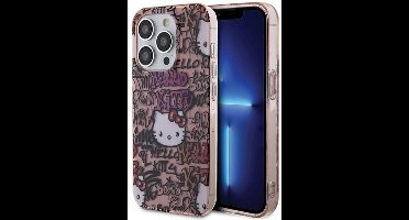 Hello Kitty Serie - iPhone 13 Hardcase - Graffiti - Roze - Hello Kitty Design