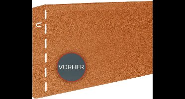 Bellissa 91012 - Gazonrand van cortenstaal - 17,25 m bruikbare lengte - 20 cm hoog