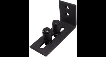 Muurgeleider zwart voor schuifdeur