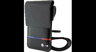 BMW Carbon Tricolor Heuptas (Scherm tot 7 Inch) - Zwart