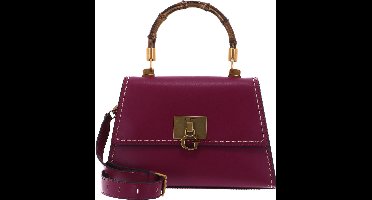 GUESS Handtas Schoudertas Stephi Bamboo Flap Boysenberry Paars